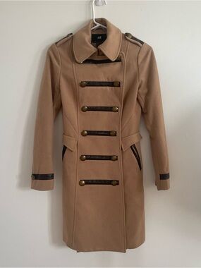 H&M wool-blend Military Style  Coat